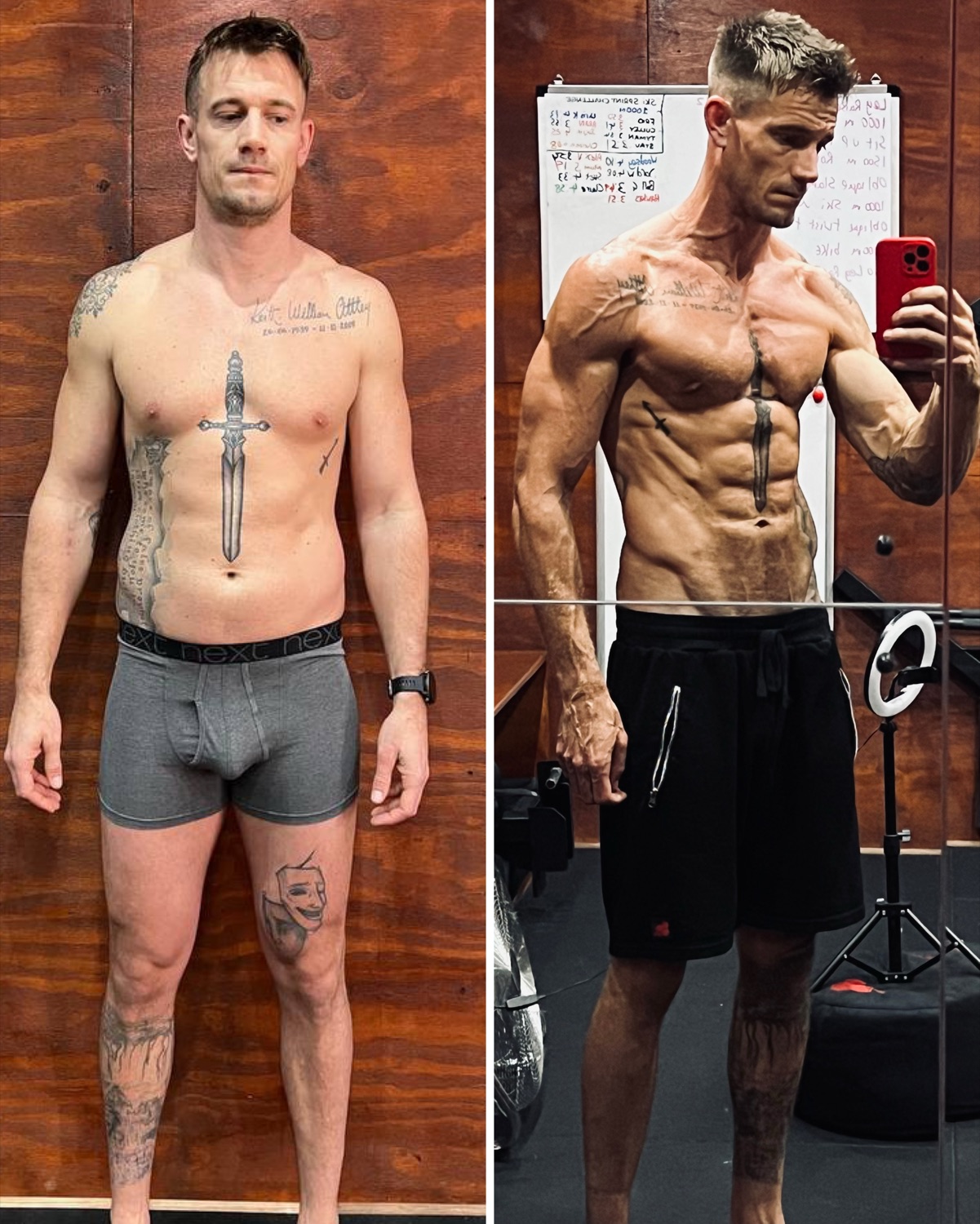 Charlie Frid before and after transformation
